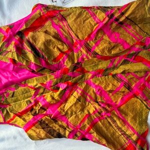 Nanette Lepore Vibrant Pink and Gold Dress